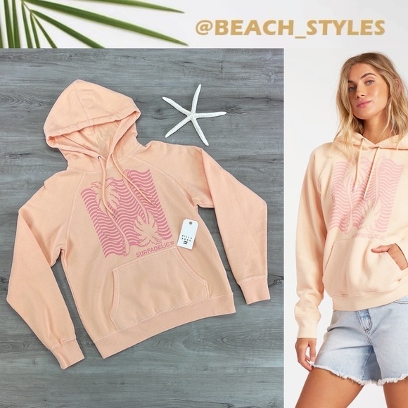 🔆BILLABONG🔆 CATCHING WAVES HOODIE SWEATSHIRT - Picture 1 of 11